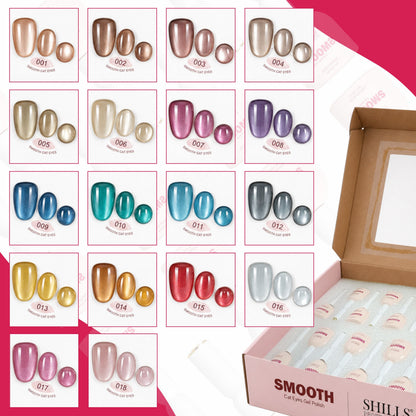 18pcs Smooth Cat Eye Set