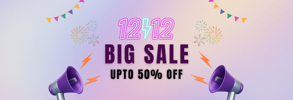 Creative 12.12 Big Sale Promotional Banner (1360 × 350 px) (1)