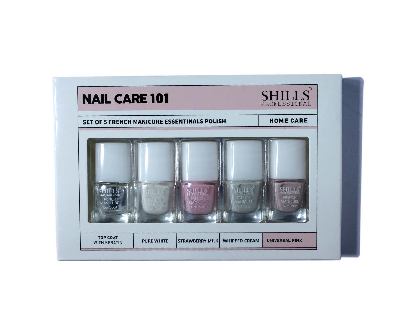 Buy Miss Claire French Manicure Kit for Nails(French white and pink, top  coat, 10 piece nail tip stickers and file and finger separator) Online at  Low Prices in India - Amazon.in