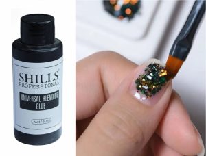 1-2 drops can also turn your favorite powder glitter into a dazzling gel